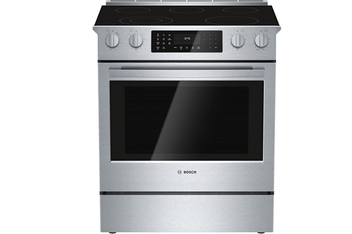 Bosch HEI8054U 800 30" Stainless Steel Electric Slide-In Smoothtop Range