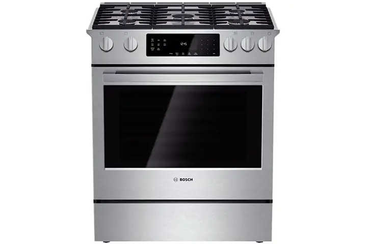 Bosch HGI8054UC 800 30 Stainless Steel Gas Slide-In Sealed Burner Range