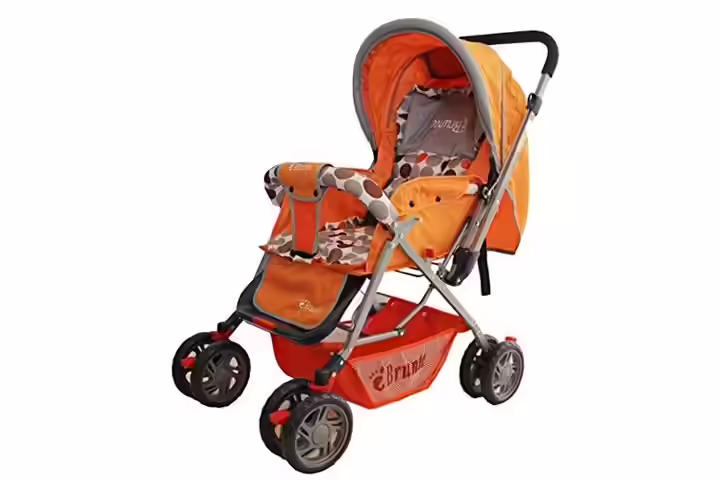 Brunte Smarty Pram Black Orange