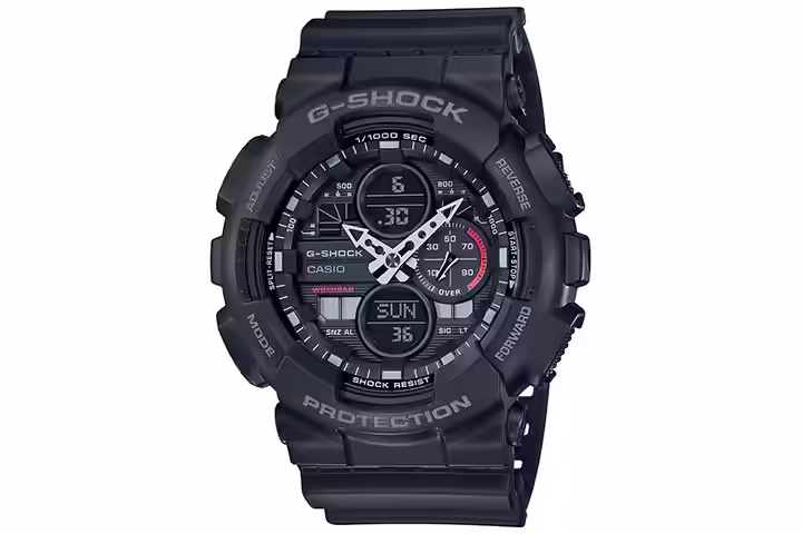 Casio Analog-Digital Black Dial Men's Watch