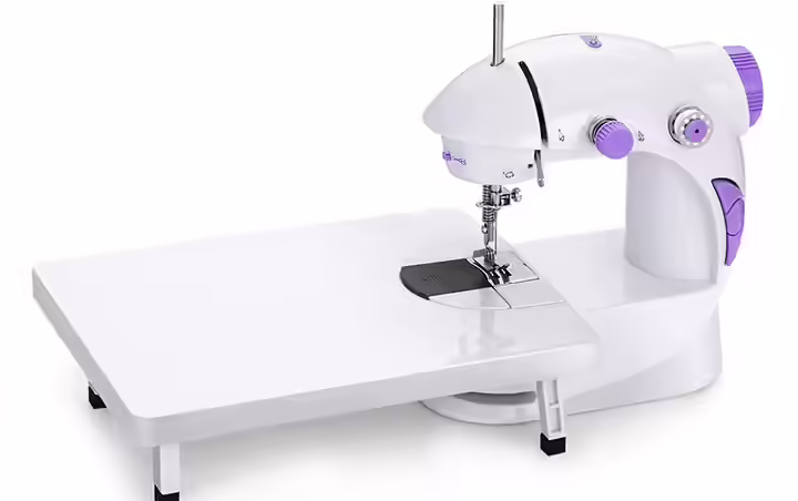 Cative Mini Sewing Machine With Extension Table And Accessories