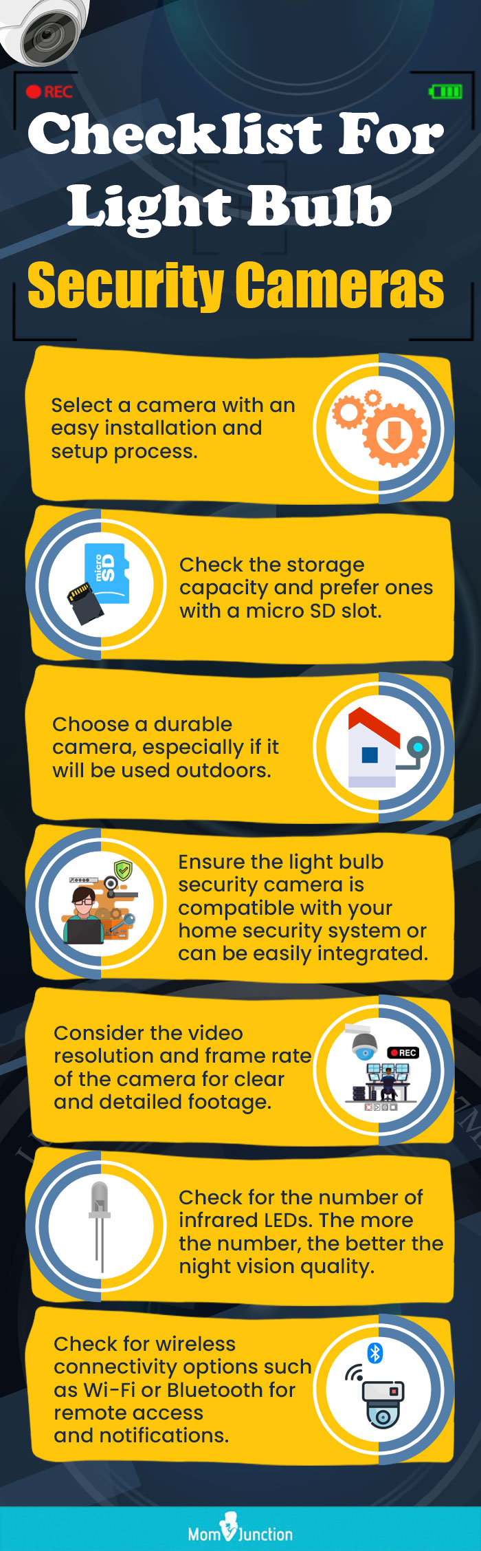 Checklist-For-Light-Bulb-Security-Cameras (infographic)