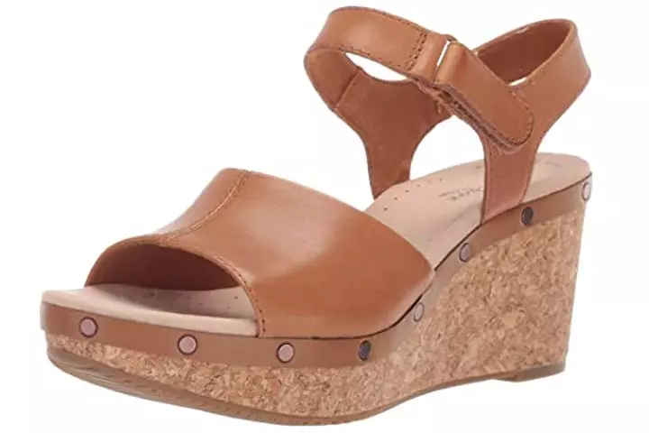 Clarks Womens Annadel Clover Wedge Sandals