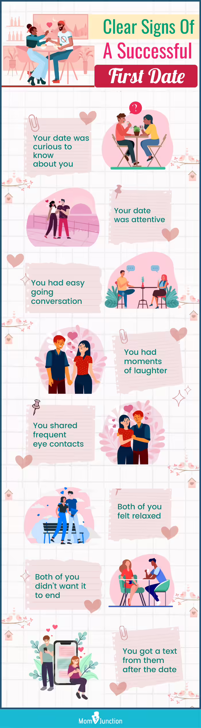 clear signs of a successful first date (infographic)