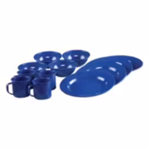 Coleman 12-Piece Enamel Dinnerware Set