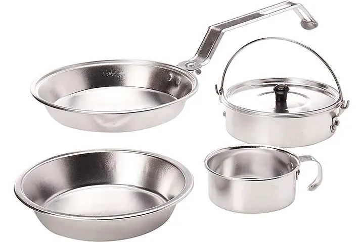 Coleman Camping Cookware 5-Piece Aluminum Nesting Mess Kit