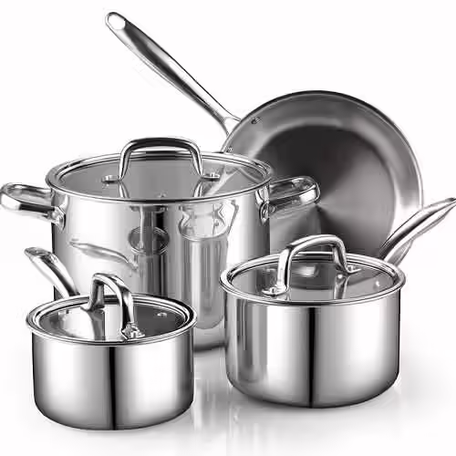 Cook N Home Stainless Steel Cookware Set