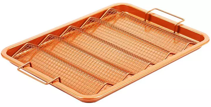 Copper Chef Oven Crisper Tray for Bacon & More