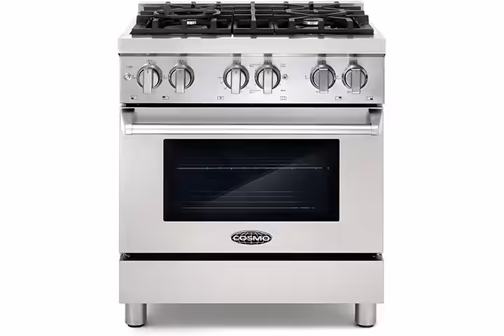 Cosmo DFR304 30in Slide-In Free-standing Dual Fuel Range