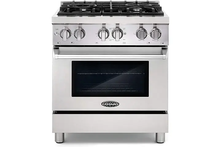 Cosmo DFR304 30in Slide-In Free-standing Dual Fuel Range