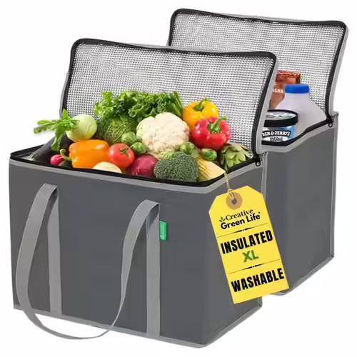 Creative Green Life XL Insulated Reusable Grocery Bag