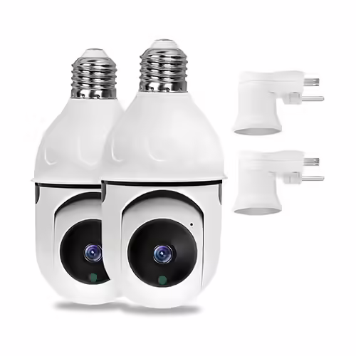 Woolink 2Pcs Light Bulb Security Camera