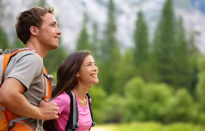 Husband goes on a hiking trip with wife to show his love to her