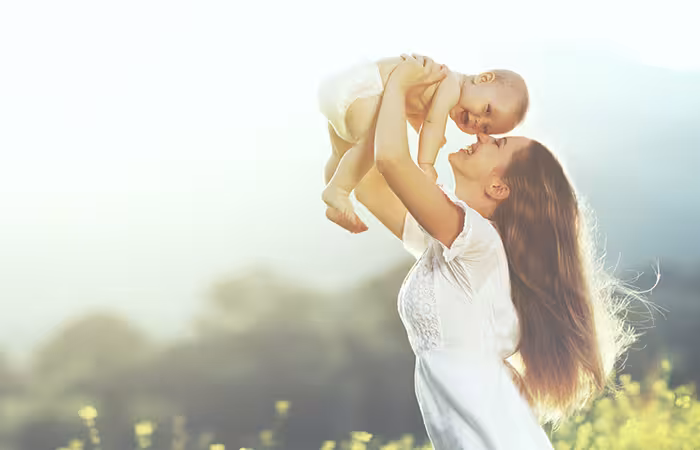 Do not caress the child too much