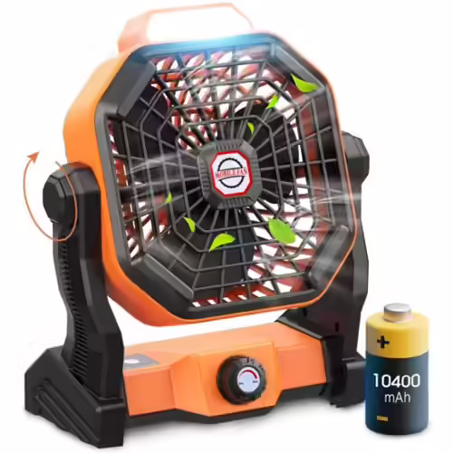 Drchop 10400 mAh Rechargeable Portable Fan