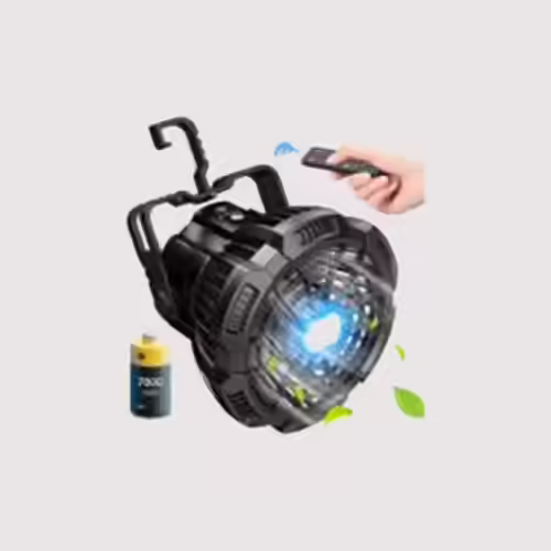 Drchop Camping Fan With LED Lantern