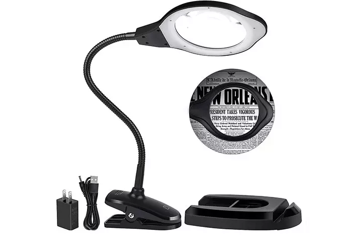 Dylviw Magnifying Glass Lamp