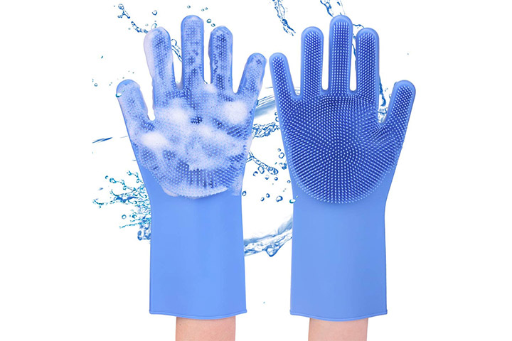 EVILTO’s Magic Dishwashing Gloves with Scrubber