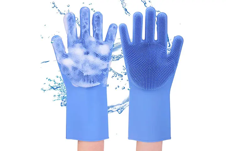 EVILTO’s Magic Dishwashing Gloves with Scrubber