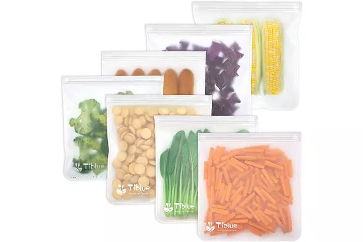 EcoLifeMate Reusable Silicone Food Storage Bags