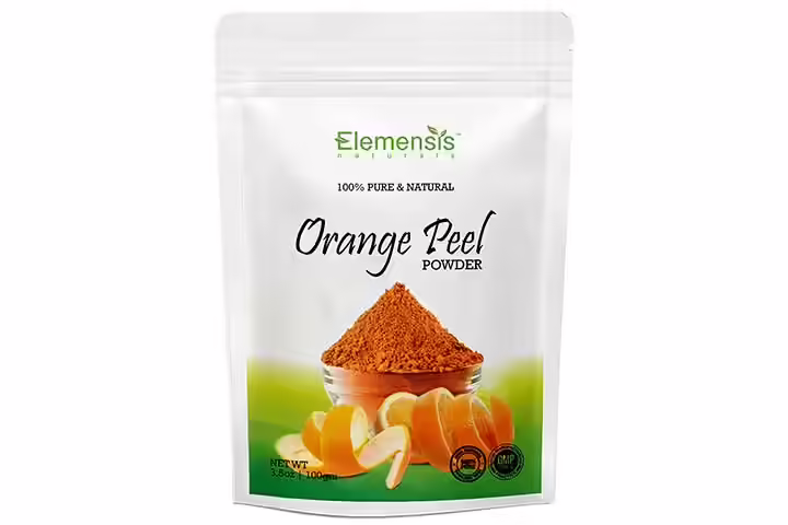 Elemensis Naturals Pure & Natural Orange Fruit Peel Powder