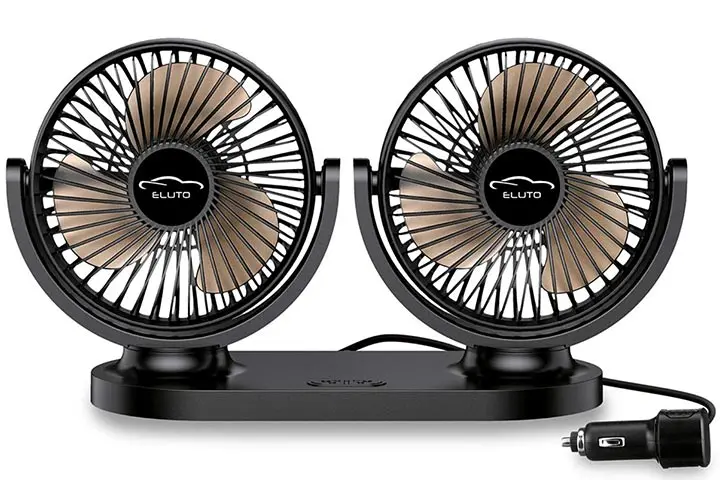 Eluto Dual Head Electric Car Fans