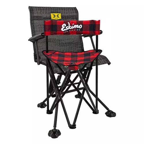 Eskimo Plaid Folding Ice Fishing Chair