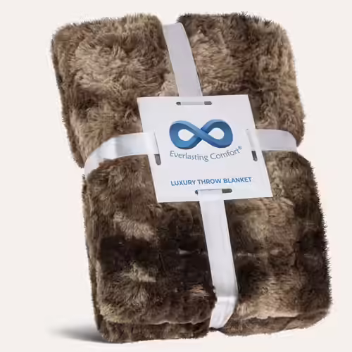 Everlasting Comfort Faux Fur Throw Blanket