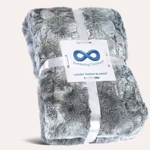Everlasting Comfort Faux Fur Throw Blanket