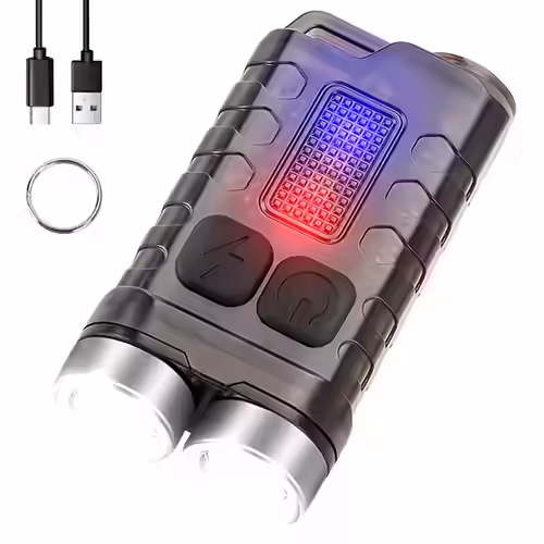 FTOYIN Mini LED Rechargeable EDC Flashlight