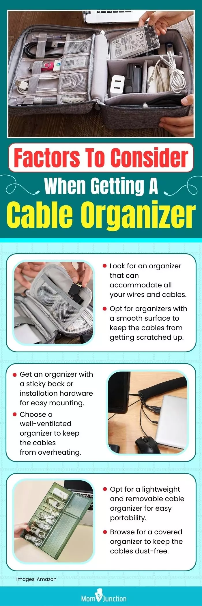 Factors To Consider When Getting A Cable Organizer (infographic)