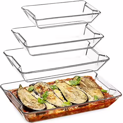 FineDine Glass Casserole Dish Set