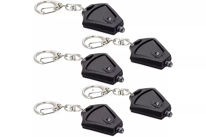 Finware 5 Pack Mini LED Keychain Flashlight