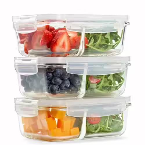 Fit & Fresh Glass Storage Containers