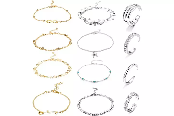 Funrun Jewelry 12PCS Anklet