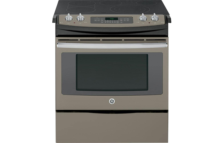 GE JS750EFES 30" Slate Electric Slide-In Smoothtop Range – Convection