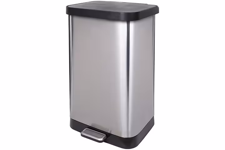 Glad Stainless Steel Trash Can