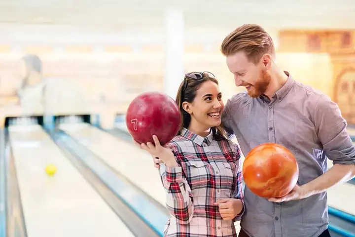 Go bowling, date night idea