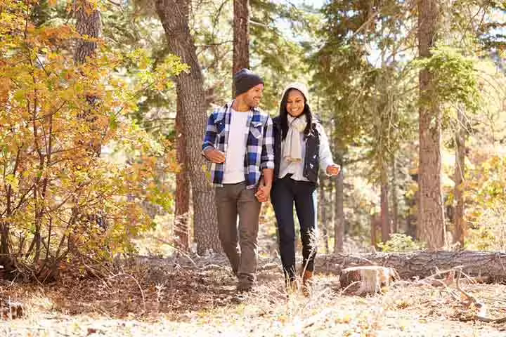 Go for a nature walk, date night idea Go for a nature walk, date night idea