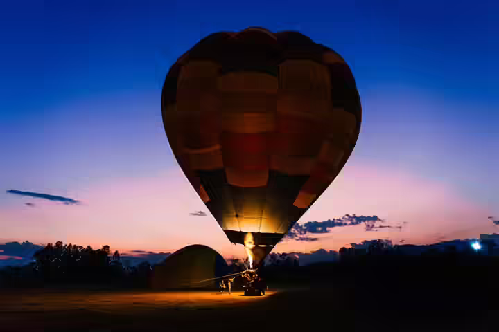 Go on a hot air balloon ride, date night idea Go on a hot air balloon ride, date night idea