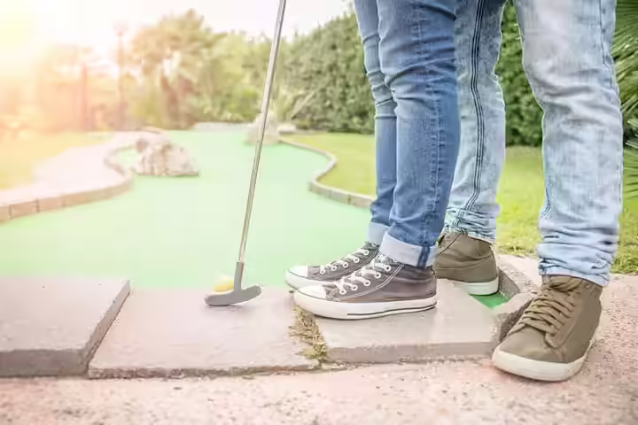 Go to aGame of mini-golf, date night idea Go to aGame of mini-golf, date night idea