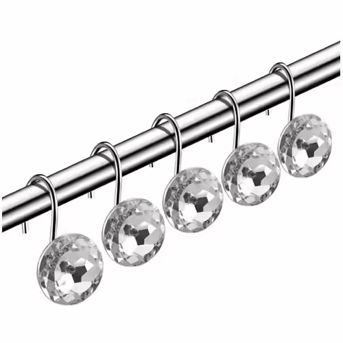 HBLife Decorative Shower Curtain Hooks