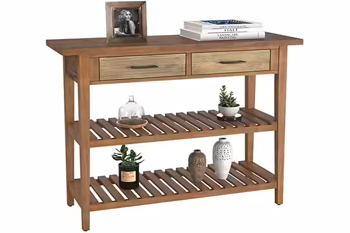 HOMECHO Rustic Console Sofa Table