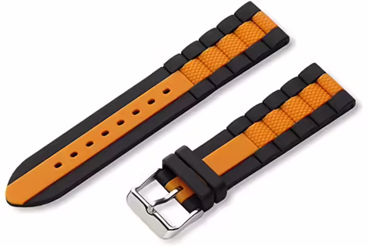Hadley-Roma Men&rsquo;s Genuine Silicone Watch Strap