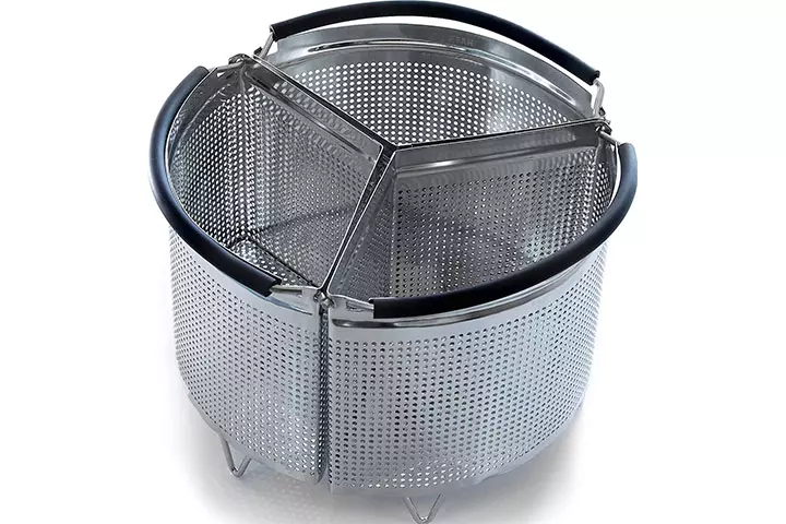 Hatrigo 3-Piece Divided Steamer Basket