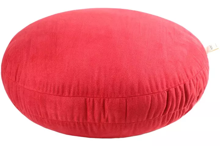 Hodeco Taro Pink Round Throw Pillow