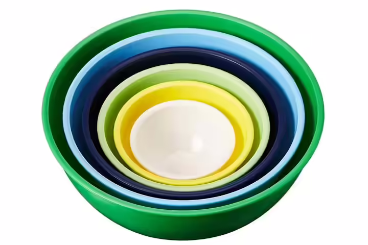 Home Gourmet Plastic Mixing Bowls