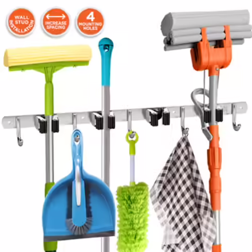 Homely Center Mop and Broom Holder