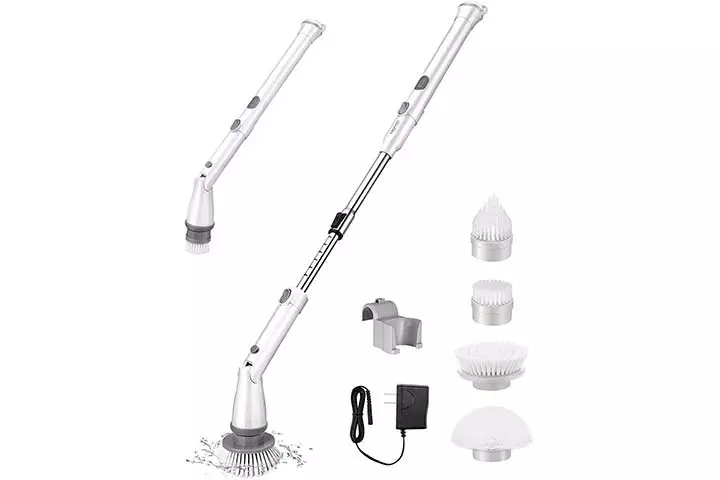 Homitt HM115C Electric Spin Adjustable Cordless Bathroom Cleaner