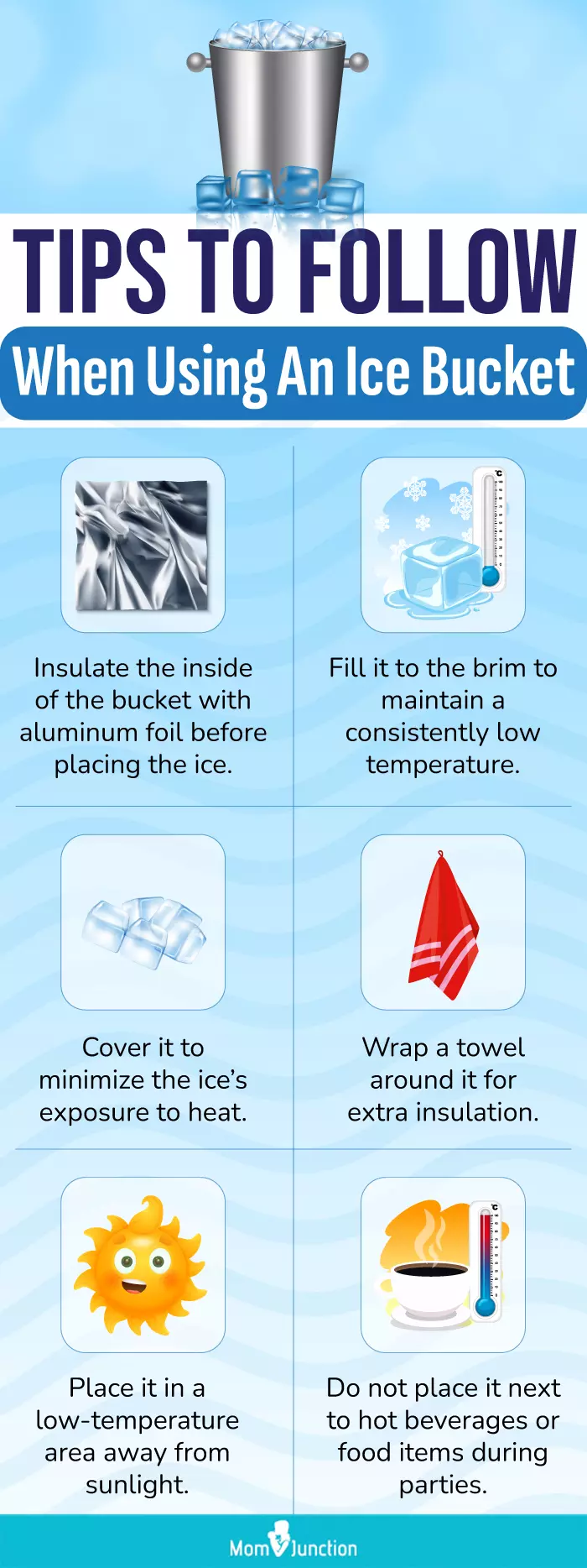 Tips To Follow When Using An Ice Bucket (infographic)